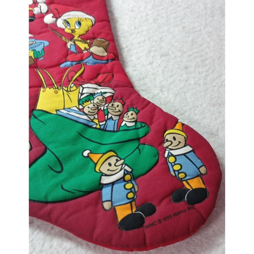 1999 Looney Tunes Christmas Stocking Sylvester Tweety  Warner Bros Vintage